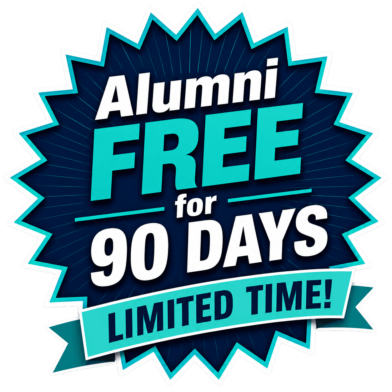 Alumni free for 90 days, limited time.